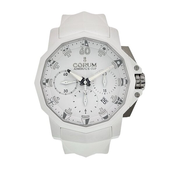 Corum Admirals Cup Stainless Steel White Dial 44mm Automatic Men’s Watch 1.0089 - Picture 1 of 9